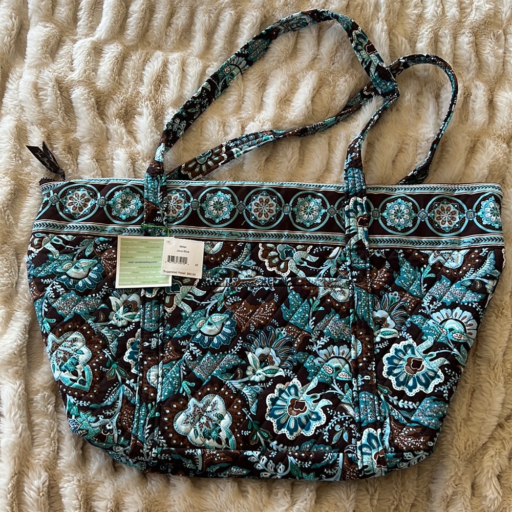 Vera Bradley Miller Java Blue Bag